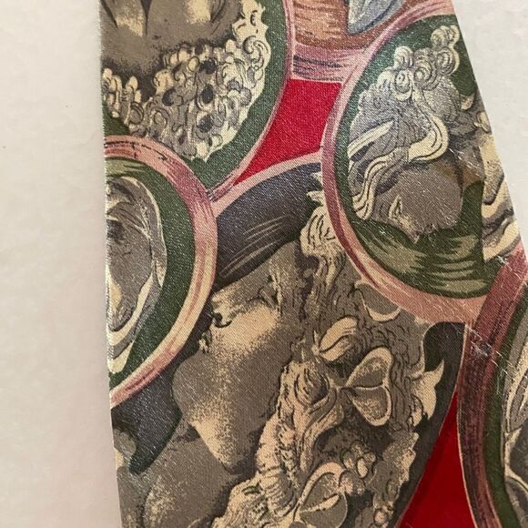 Vintage Marisap 100% Silk 3” Wide Necktie Ancient Romans - Picture 8 of 11